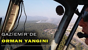Gaziemir'de orman yangını başladı!