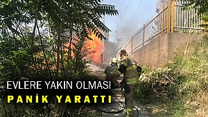 Buca'da depo olarak kullanılan binada yangın