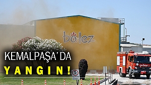 İzmir Kemalpaşa'da piliç kesimhanesinde yangın