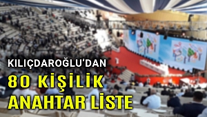 Kılıçdaroğlu'dan 80 kişilik anahtar liste. İşte o isimler...