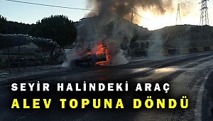 Muğla'da seyir halindeki otomobil yandı sürücüsü ise...