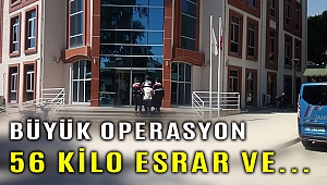 İzmir'de büyük uyuşturucu operasyonu... Tam 56 kilo...