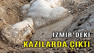 İzmir'de mitolojik varlık Satyros'un kabartması bulundu