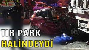 İzmir'de otomobil tır dorsesine çarptı 1 kişi öldü