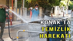 Konak'da dip-köşe temizlik