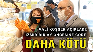 Kovid denetimine çıkan İzmir Valisi Köşger son durumu açıkladı