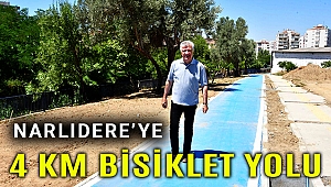 Narlıdere'de orman ile sahil bisiklet yolu ile birleşecek