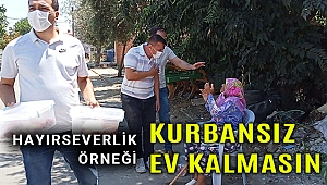 Ödemiş’te bin aileye kurban eti dağıttı