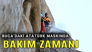Profesyonel dağcılar Atatürk Maskı’nda bakım yaptı