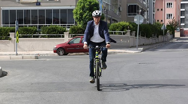 Başkan Arda’dan bisikletli denetim