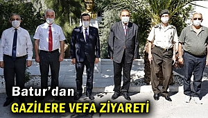 Başkan Batur’dan gazilere vefa ziyareti