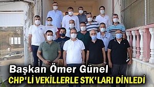Başkan Ömer Günel CHP'li vekillerle STK'ları dinledi