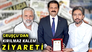 Çağrı Gruşçu'dan 'kırılmayan kalemlere' destek ziyareti