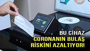 Coronanın bulaşma riskini azaltan cihaz!