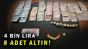 Dilencinin üzerinden 8 altın ve 4 bin lira çıktı!