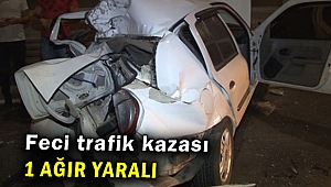 Feci trafik kazası:1 ağır yaralı