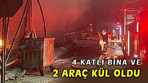 İzmir'de 4 katlı apartmanda çıkan yangında kül oldu