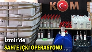 İzmir'de sahte içki operasyonunda 3 gözaltı