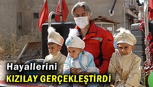 İzmir'de sünnet çocuklarının hayalini Kızılay gerçekleştirdi