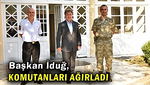 Komutanlardan İduğ’a ziyaret 