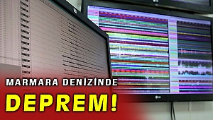 Marmara Denizi'nde 4,1 büyüklüğünde deprem