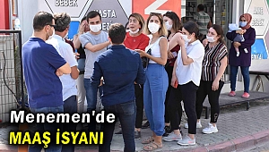 Menemen'de Özel Hastane'nin eski çalışanlarının maaş isyanı