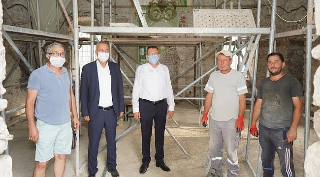 Tarihi Kadı Camii restorasyon çalışmalarında sona yaklaşıldı