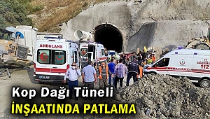 Tünel inşaatında patlama