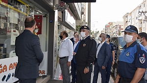 Aliağa’da koronavirüs denetimleri devam ediyor