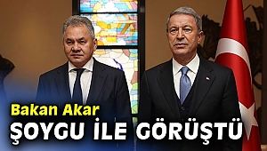 Bakan Akar, Şoygu ile görüştü