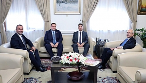 Başkan Mustafa Kayalar Kılıçdaroğlu ile görüştü
