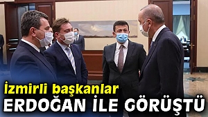 Bayındır ve Bergama belediye başkanları Cumhurbaşkanı Erdoğan ile görüştü