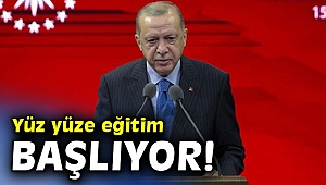 Cumhurbaşkanı Erdoğan'dan yüz yüze eğitim açıklaması!