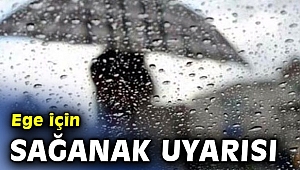 Ege için sağanak uyarısı