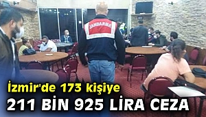 İzmir'de 173 kişiye, 211 bin 925 lira ceza