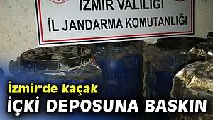 İzmir'de kaçak içki deposuna baskın