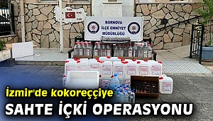 İzmir'de kokoreççiye sahte içki operasyonu