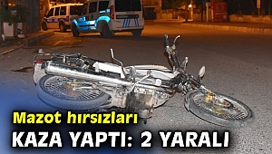 İzmir'de mazot hırsızları kaza yaptı! 