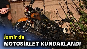 İzmir'de motosiklet kundaklandı