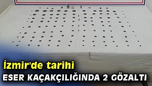 İzmir'de tarihi eser kaçakçılığında 2 gözaltı