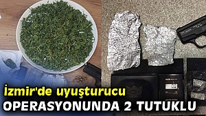 İzmir'de uyuşturucu operasyonunda 2 tutuklu