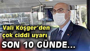 İzmir Valisi Köşger'den Kovid-19 uyarısı