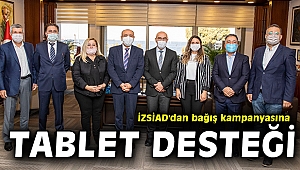 İZSİAD'dan bağış kampanyasına tablet desteği