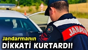 Jandarmanın dikkati anne ve kızına gasbı engelledi