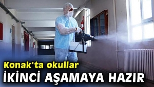 Konak’ta okullar yüz yüze eğitimin ikinci aşamasına hazır 
