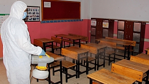 Ödemiş’te yüz yüze eğitime dezenfeksiyon desteği