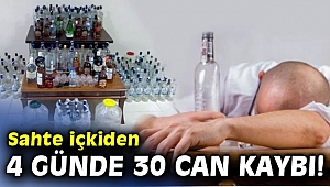 Sahte içkiden 4 günde 30 can kaybı!