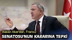 Bakan Akar'dan, Fransız Senatosu'nun kararına tepki