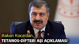 Bakan Koca'dan Tetanos-Difteri aşı açıklaması