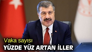 Bakan Koca koronavirüs vaka sayısı yüzde yüz artan illeri açıkladı